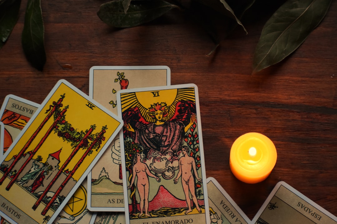 Tarot and candle
